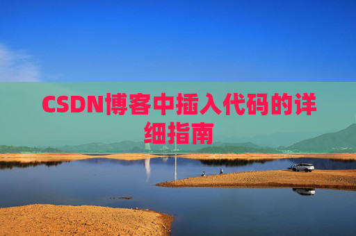 CSDN博客中插入代码的详细指南